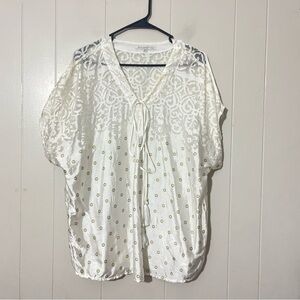 Johnny Was Love Blouse Silk Blend Size S